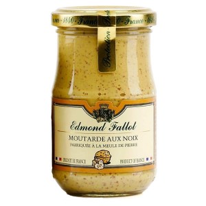 Francuska musztarda Dijon z orzechami włoskimi Edmond Fallot 210g