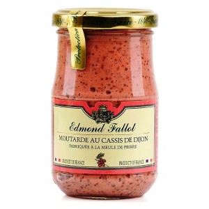 Francuska musztarda Dijon z kremem z czarnej porzeczki Edmond Fallot 210g
