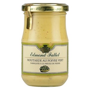 Francuska musztarda Dijon z zielonym pieprzem Edmond Fallot 210g